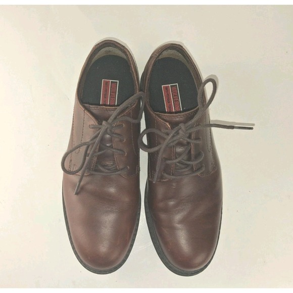 WOLVERINE Bedford Steel-Toe Oxford SR Industrial Men Shoes  Size 9.5M Brown main image 6